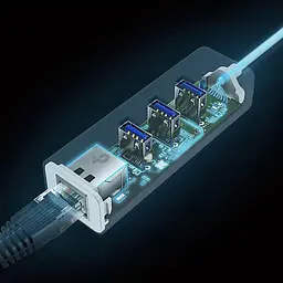 USB-Хаб TP-Link USB Type-C / Gigabit Etherne t та 3-портовий USB3.0 (UE330C) - мініатюра 7