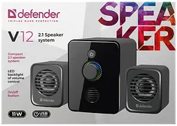 Акустика Defender 2.1 V12, 11Вт USB (65212) (6857923) - мініатюра 4