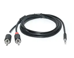 Аудіо-кабель Real-el Audio Pro 3.5 мм/2xRCA M/M 1.8 м чорний EL123500042