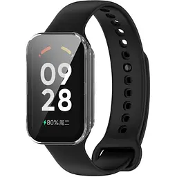 Чохол-накладка DK для Xiaomi Redmi Smart Band 2 Пластик Gloss Glass Full Cover (015558) (clear) - мініатюра 2