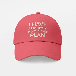 Кепка «I HAVE ABSOLUTELY NO FUCKING PLAN» рожева - мініатюра 6