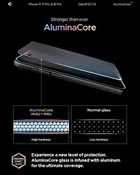 Загартоване скло Spigen AluminaCore для iPhone 17 / 17 Pro / 16 Pro, 2 шт., твердість 9H+ - мініатюра 7