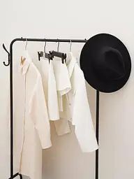 Вішалка для одягу з полицями для взуття Clothes Rack Up / Металева підлогова стійка 170×60×26 см - мініатюра 3