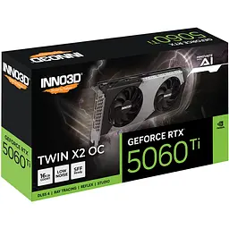 GeForce RTX5060 Ti Inno3D TWIN X2 OC, 16GB GDDR7, 128bit, PCI Express 5.0 - мініатюра 3