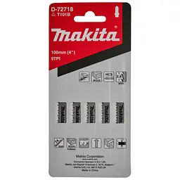 Набір полотен HCS для лобзика по дереву 100 мм Makita D-72718 (5 шт)