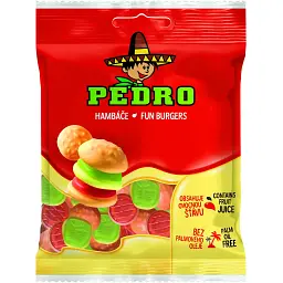 Цукерки Pedro Веселі бургери жувальні 80 г (852615)
