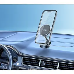 Автотримач XO C133 Metal magnetic suction 360 ° rotating bracket Чорний - мініатюра 3