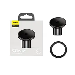 Автотримач Baseus Magnetic Car Mount (For Dashboards and Air Outlets) 2in1 чорний SULD-01 - мініатюра 2