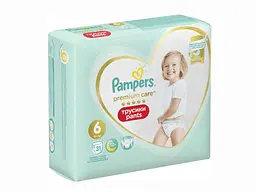 Підгузки-трусики PAMPERS 15+кг 31шт Premium Care Pants 6
