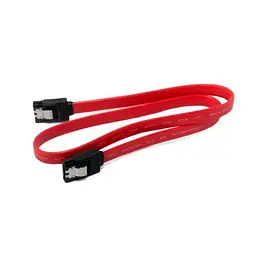 Кабель SATA, Red, 50 см, Extradigital, із засувками (KBS1798)