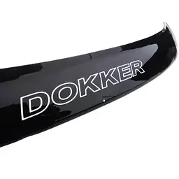Дефлектор капоту мухобійка Renault Dokker 2012-2021 Євро кріплення Voron Glass - мініатюра 8