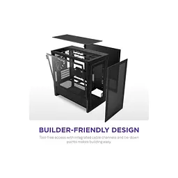 Корпус NZXT H3 Flow All Black (CC-H31FB-01) - мініатюра 8
