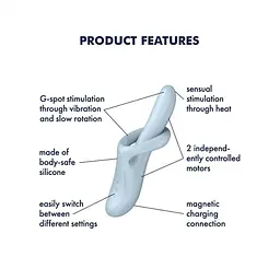 Вібратор-кролик Satisfyer Heat Flex 4 - мініатюра 3