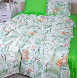 Комплект постільної білизни MirSon Natural Flowers, сатин, 140х110 см - мініатюра 3