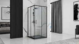 Душовий піддон Rea black Rock 90x90 REA-K4581, Чорний - мініатюра 4