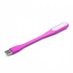 Лампа USB гнучка 1W для ноутбука чорна, світлодіодна підсвітка - мініатюра 3