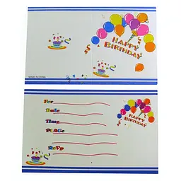 Запрошувальна листівка Happy Birthday
