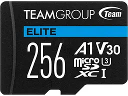 Карта пам'яті Team Elite microSDXC UHS-I (U3) V30 A1 + SD-адаптер 256 GB (TEAUSDX256GIV30A103) - мініатюра 5