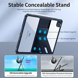 TPU+PC чохол Xundd Stand c посиленими кутами для Apple iPad Pro 11 (2020-2022) Чорний - мініатюра 3