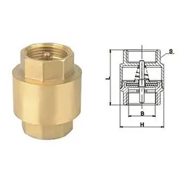 Зворотний клапан Solomon 1 1/2″ C6022 латунний шток 000001948 - мініатюра 3