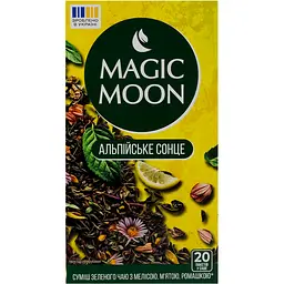 Суміш чаю зеленого Magic Moon Альпійське сонце з мелісою м'ятою лимонною травою та ромашкою 40 г (20 шт. х 2 г) - мініатюра 2