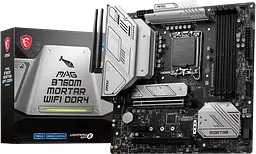Материнська плата MSI B760M MAG Mortar Wi-Fi LGA 1700 (MAG B760M MORTAR WIFI) Б/В