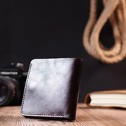 Стильне шкіряне портмоне для чоловіків Shvigel 16610 коричневе - мініатюра 7