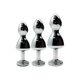 Металева анальна пробка Wooomy Lollypop Double Ball Metal Plug L, діаметр 3,5 см, довжина 10,5 см - миниатюра 4