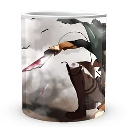 Кухоль GeekLand Attack on Titan Атака Титані Леві AOT 002.19 330 мл білий - мініатюра 2