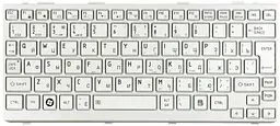 Клавіатура Toshiba Mini (NB200, NB300, NB305) Silver, (Silver Frame) UA (вертикальний ентер)