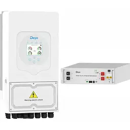 Система зберігання енергії Deye SUN-6K-SG05LP1-EU 6kW + АКБ SE-G5.1 Pro-B 5.1 kWh (51.2V/100Ah/5120Wh) [159310]