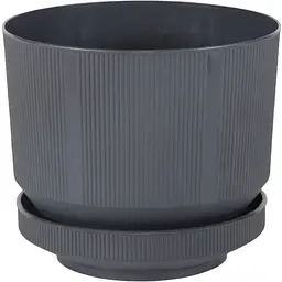 Вазон для квітів Serinova Lux 9 л антрацит (20-S28411102-200100)