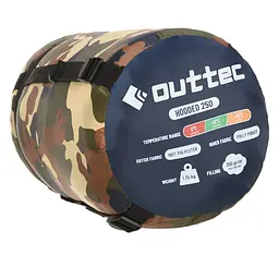 Спальний мішок ковдра Outtec демісезон з капюшоном камуфляж - мініатюра 6