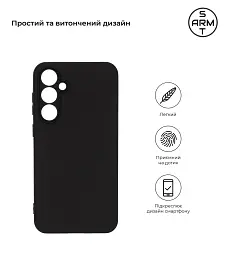 Чохол ArmorStandart Matte Slim Fit для Samsung S23 FE 5G (SM-S711) Camera cover Black - мініатюра 2