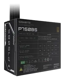 Блок живлення 750 Вт, P750BS, Black, 80+ Bronze Gigabyte teh0028924 - мініатюра 2