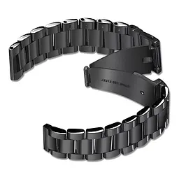 Ремінець Universal Stainless Steel 20 mm Samsung/Amazfit/Huawei Black (34697_3342382) - мініатюра 3