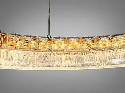 Підвісна LED-люстра Diasha MD6027/600HR для спальні, кухні та вітальні, 95 W, 61 см, 10-18 m2 - мініатюра 4