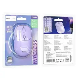 Бездротова миша Hoco GM25 Royal Dual-Mode Business Wireless Mouse Purple - мініатюра 5