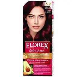 Крем-фарба Florex Стигла вишня КЕРАТИН 5.2