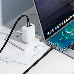 Кабель HOCO Type-C до Type-C Exceso charging data cable X125 1m, 5A, 60W - мініатюра 2
