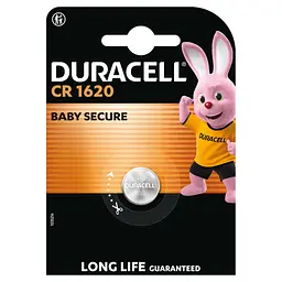 Батарейка Duracell CR 1620 спеціальна літієва типу таблетка 1620 3V, 1 шт. в упаковці (5011069) - мініатюра 2