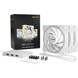 Вентилятор be quiet! Light Wings 120mm PWM High-Speed 3-Pack White (BL101) - мініатюра 5