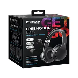 Навушники Defender FreeMotion B595 Bluetooth Black (63595) - мініатюра 6