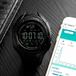 Чоловічий спортивний годинник Skmei Turbo Чорний - мініатюра 3