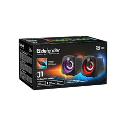 Акустична система Defender J1 LED USB, чорна (65961) - мініатюра 8