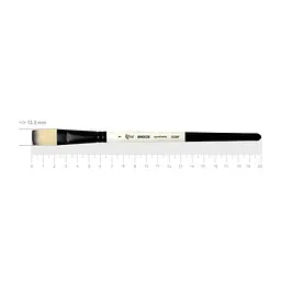 Пензель синтетика плоска Breeze 1226F №7 коротка ручка ROSA (4823098535454)