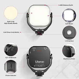 Накамерне світло Ulanzi VIJIM VL66 RGB UV-L088 [132870] - мініатюра 5