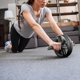 Ролик для пресу подвійний Gymtek чорний - мініатюра 6