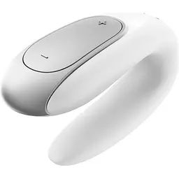 Смарт-вібратор для пар Satisfyer Double Fun Partner Vibrator White (SO5057) [95909] - мініатюра 4