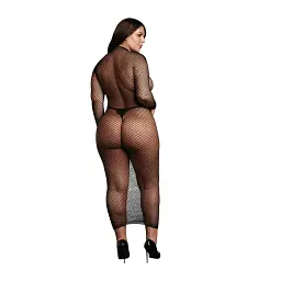 Платье с длинными рукавами Le Désir, Plus Size (черный) - мініатюра 2